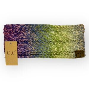 C.C Exclusives NWT Women's Cable Knit Headwrap Multi Colored Ear Warmer Headband